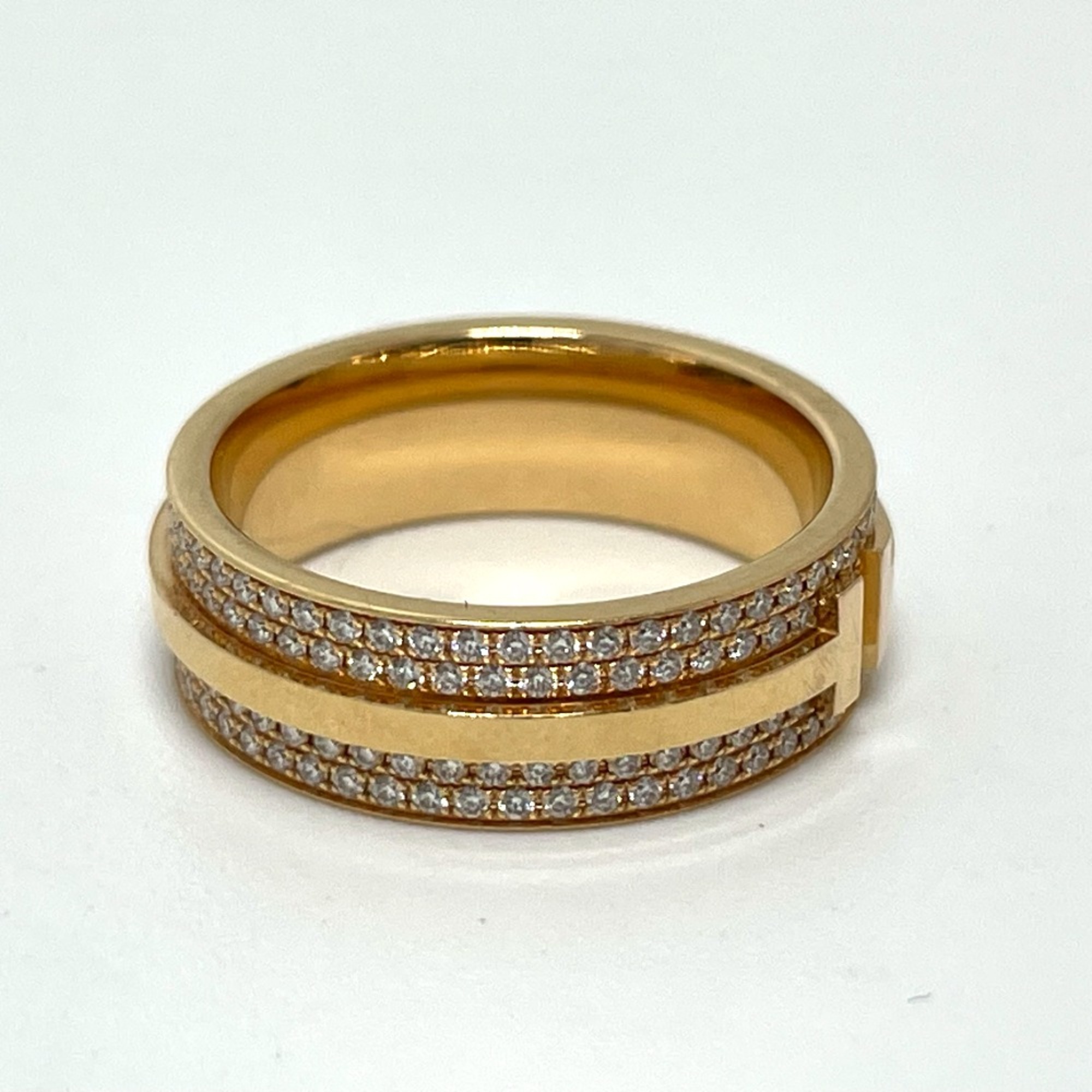 TIFFANY&Co. Pave Diamond Ring Gold