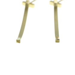 Tiffany T Wire Earrings No Stone Yellow Gold (18K) Drop Earrings Gold