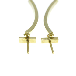 Tiffany T Wire Earrings No Stone Yellow Gold (18K) Drop Earrings Gold