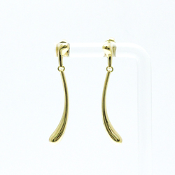 Tiffany Elsa Peretti Elongated Teardrop No Stone Yellow Gold (18K) Drop Earrings Gold