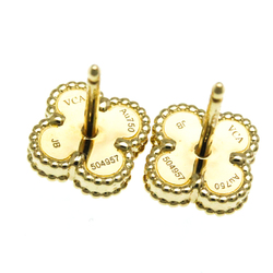 Van Cleef & Arpels Sweet Alhambra VCARA44800 Shell Yellow Gold (18K) Stud Earrings Gold