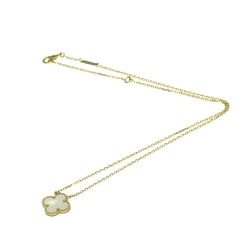 Van Cleef & Arpels Vintage Alhambra VCARA45900 Yellow Gold (18K) Shell Men,Women Fashion Pendant Necklace (Gold)