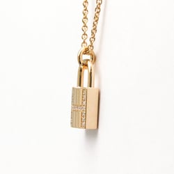 Hermes Kelly Cadena Diamond Necklace Pink Gold (18K) Diamond Women,Men Fashion Pendant Necklace (Pink Gold)