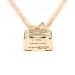 Hermes Kelly Cadena Diamond Necklace Pink Gold (18K) Diamond Women,Men Fashion Pendant Necklace (Pink Gold)