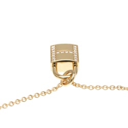 Hermes Kelly Cadena Diamond Necklace Pink Gold (18K) Diamond Women,Men Fashion Pendant Necklace (Pink Gold)