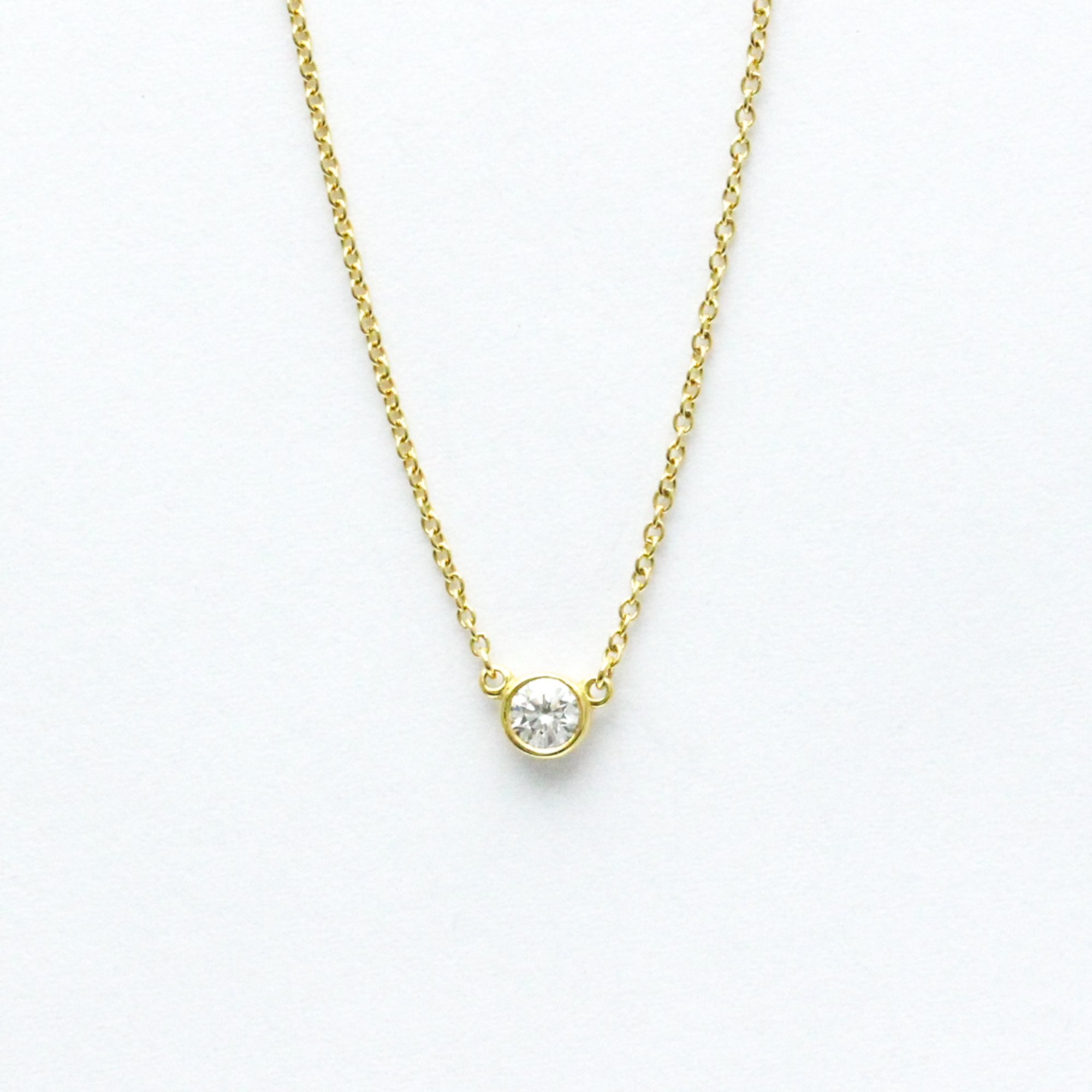 Tiffany Diamonds By The Yard Yellow Gold (18K) Diamond Men,Women Fashion Pendant Necklace (Gold)