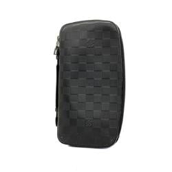 Louis Vuitton Long Wallet Damier Infinie Atoll N61380 Onyx Men's