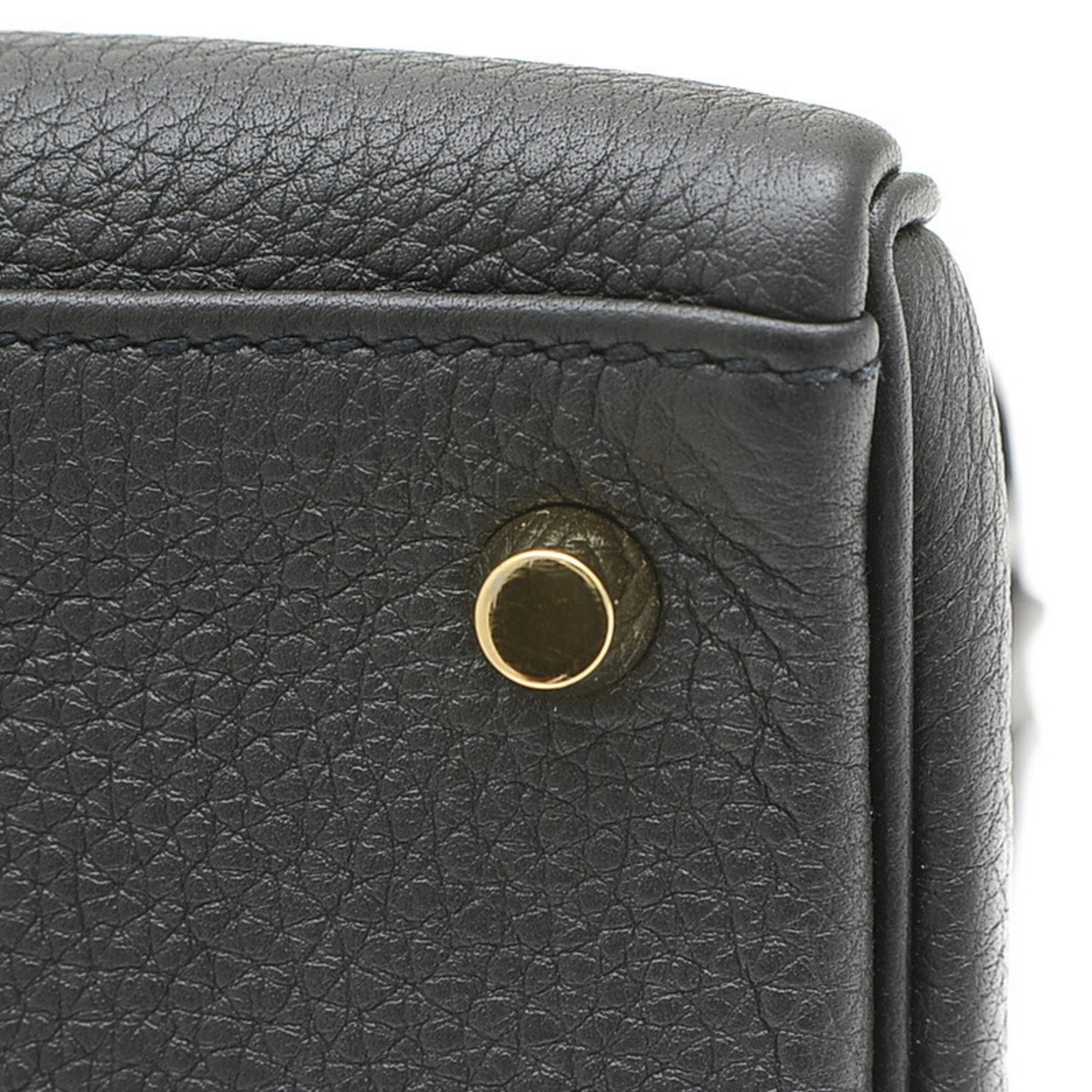 Hermes Kelly 28 Inner Stitching Handbag Togo Black T Stamp