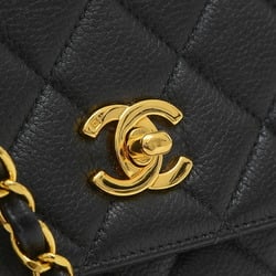 Chanel Matelasse Chain Tote Bag in Caviar Skin, Black