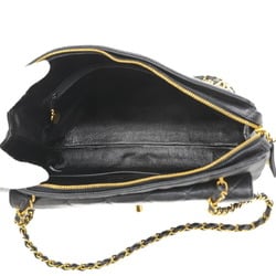 Chanel Matelasse Chain Tote Bag in Caviar Skin, Black