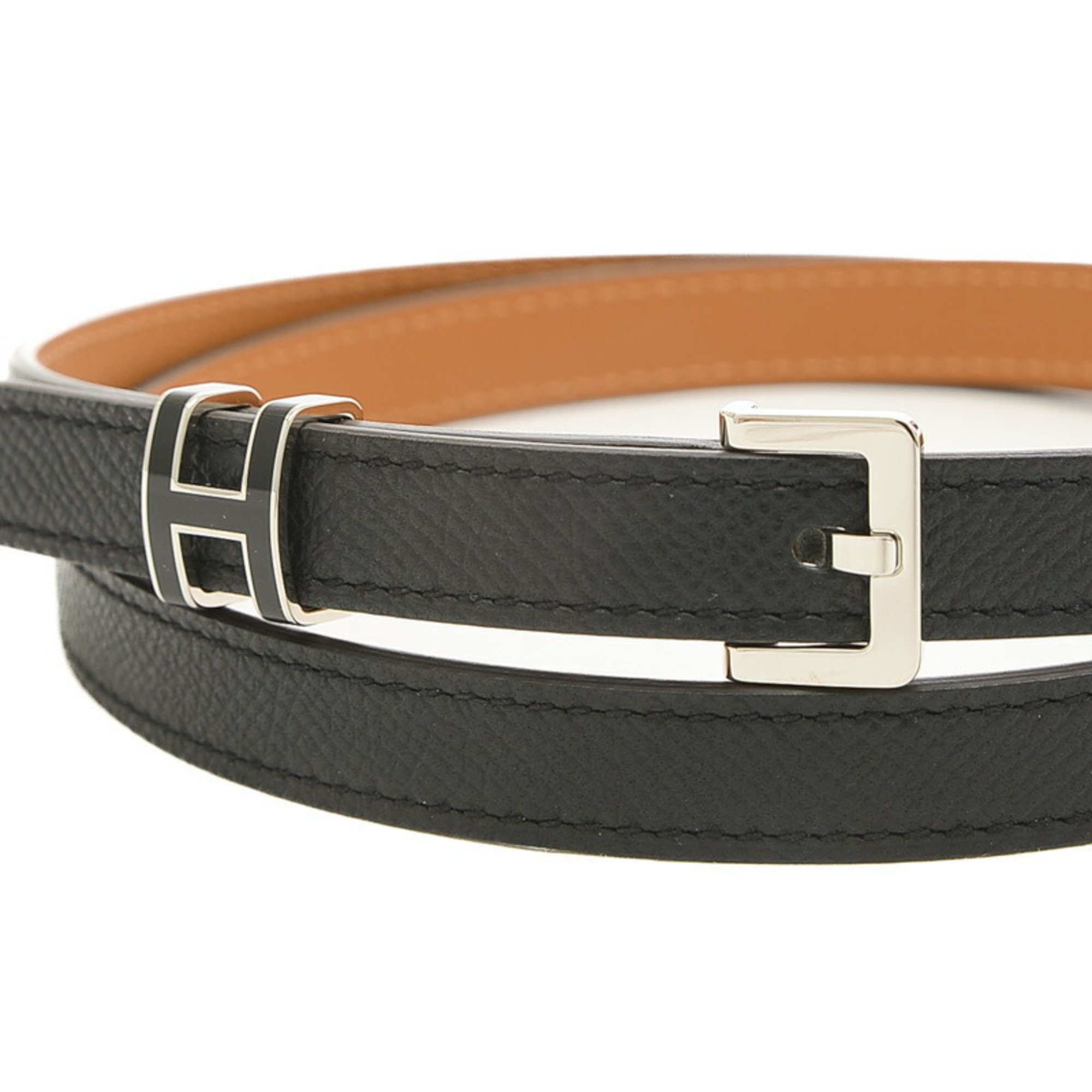 Hermes Pop Ash 15 H Belt Epson Black W Engraved #85