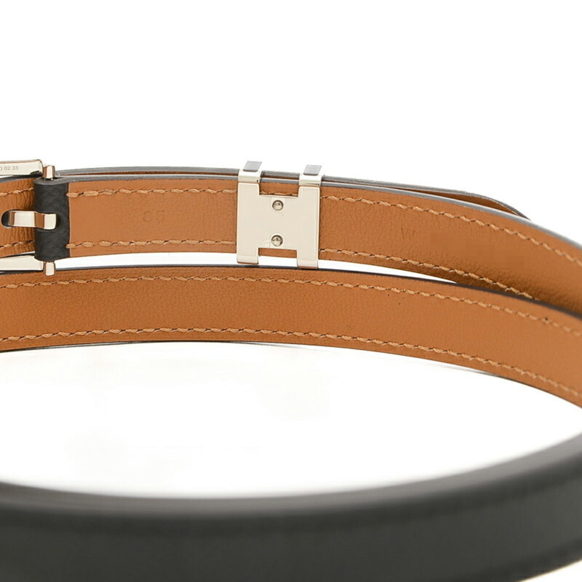 Hermes Pop Ash 15 H Belt Epson Black W Engraved #85