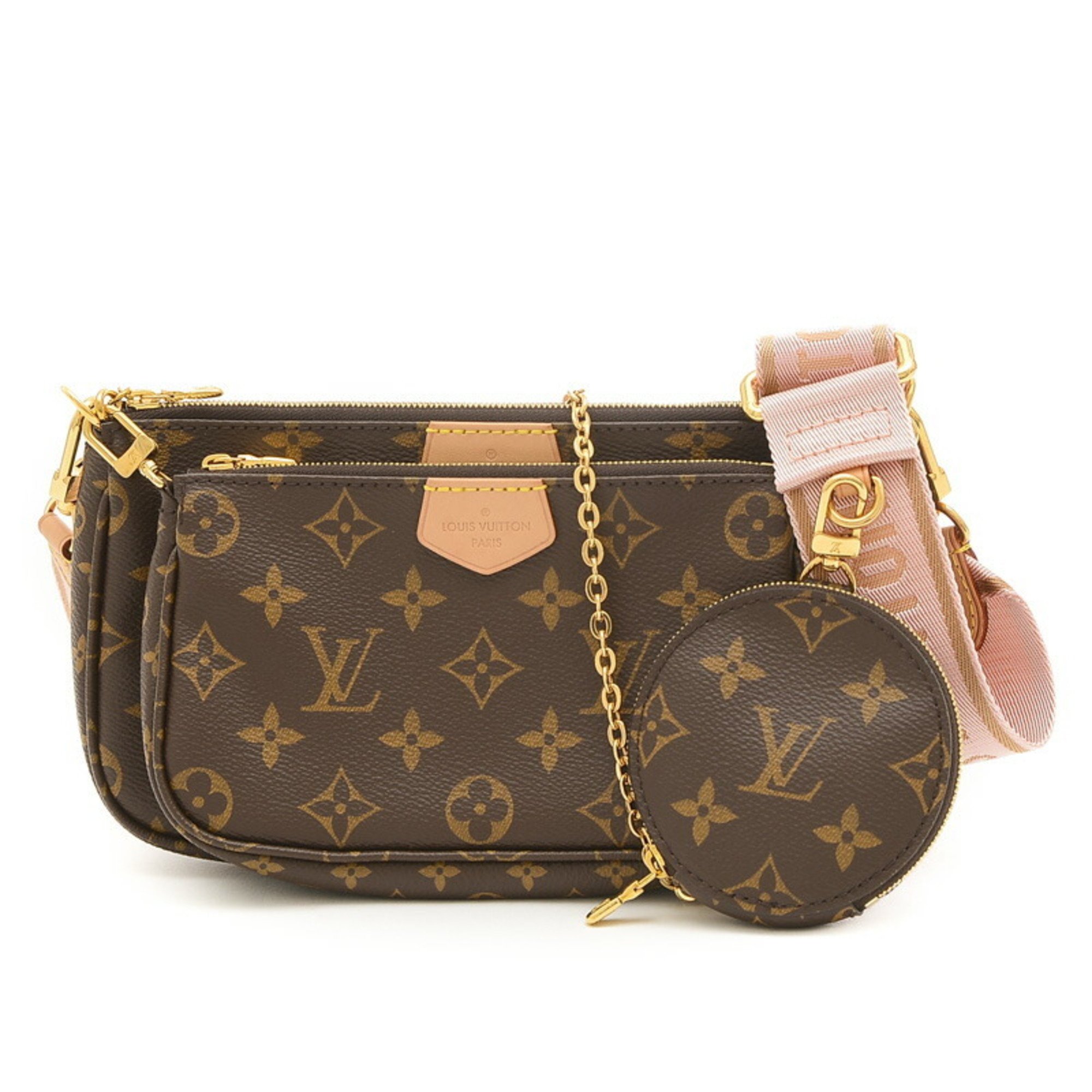 Louis Vuitton Monogram Multi Pochette Accessoires Shoulder Bag Rose M44840