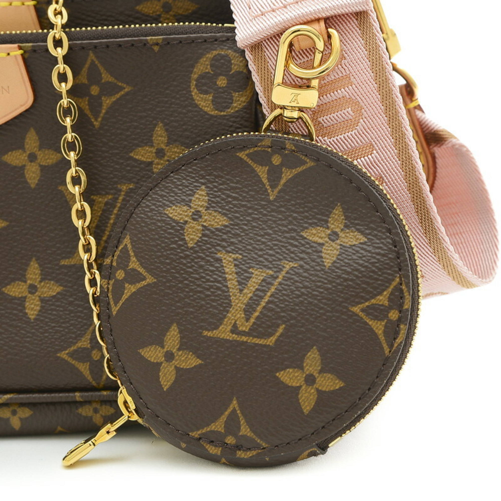 Louis Vuitton Monogram Multi Pochette Accessoires Shoulder Bag Rose M44840