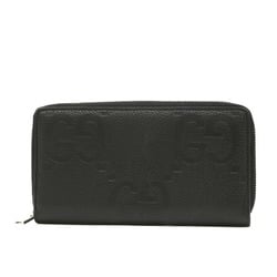 Gucci Jumbo GG Zip Around Wallet Long Leather Black 739484