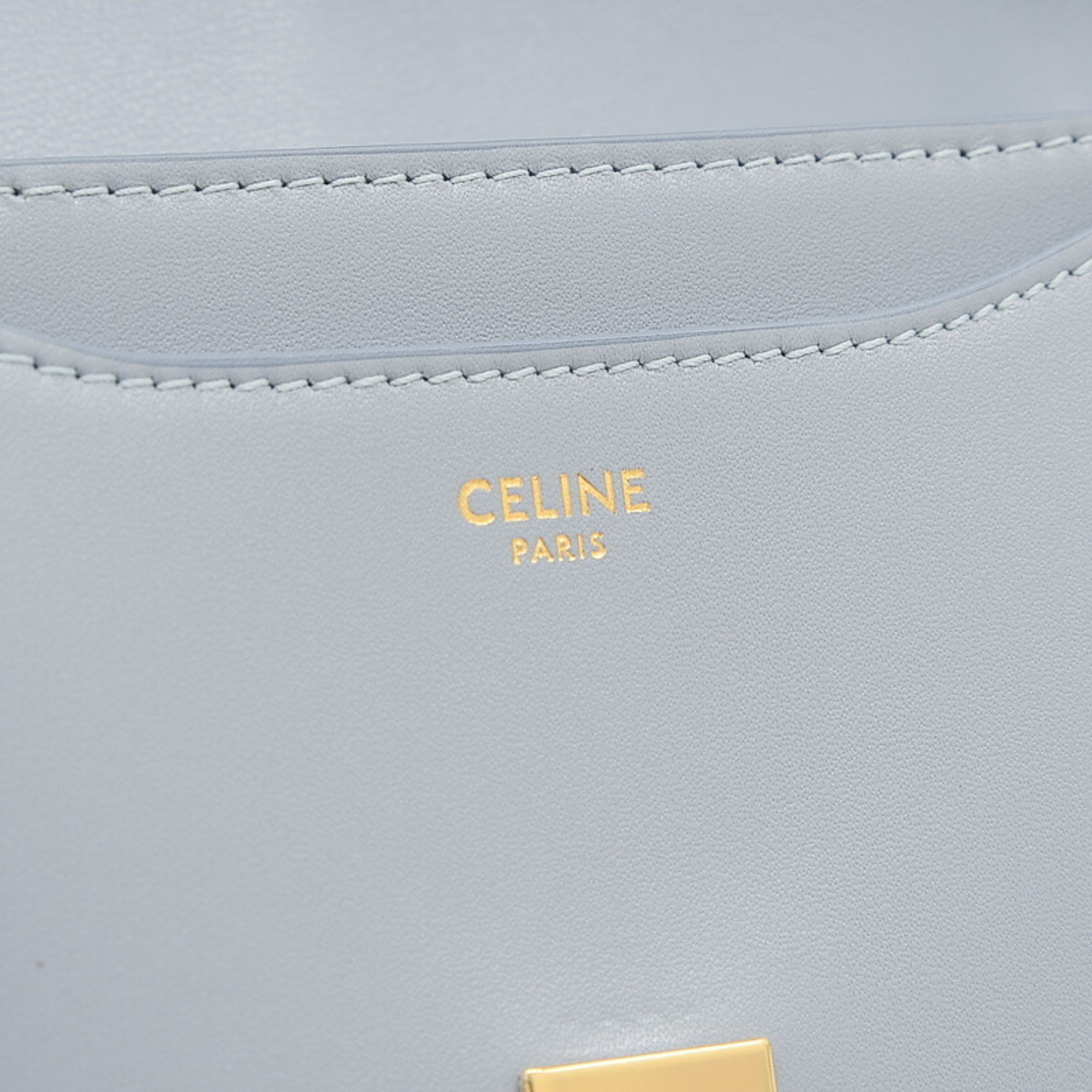 Celine Besaz 16 Seize Shoulder Bag in Calfskin Arctic Blue 188013