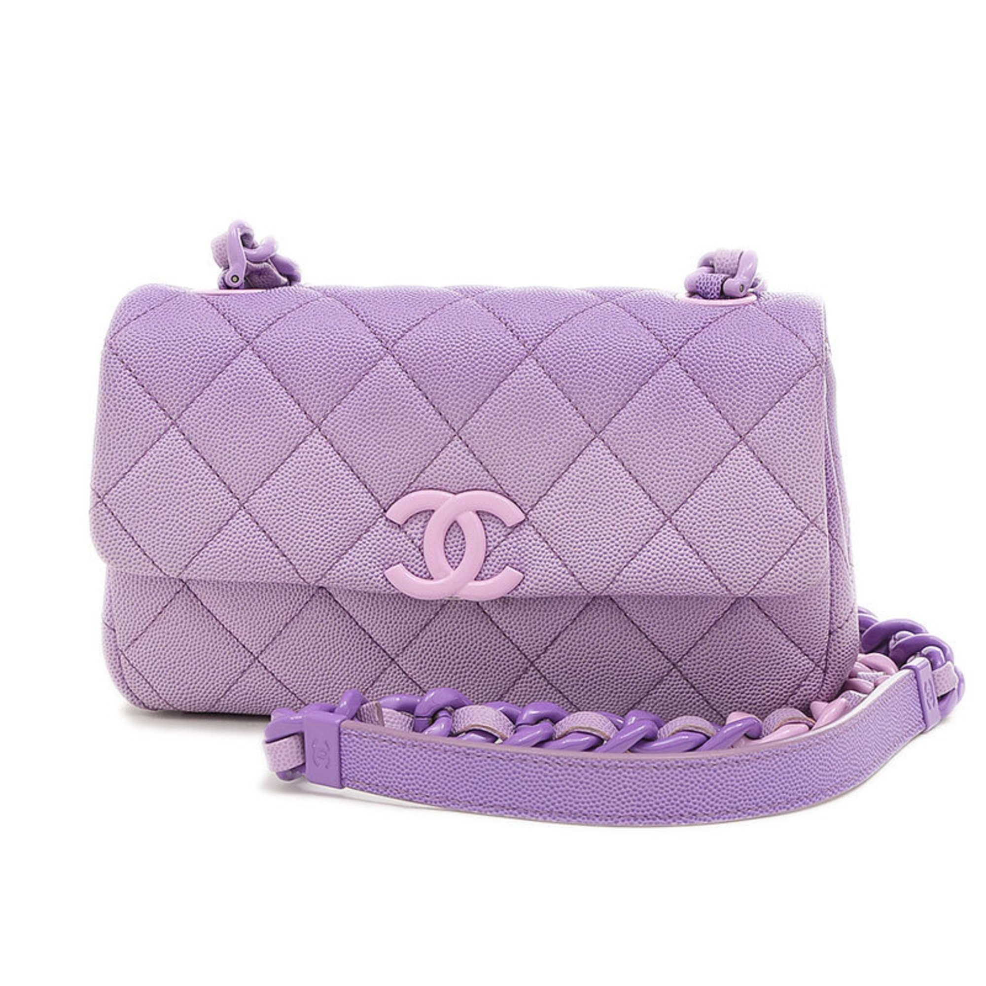 Chanel purse purple sale