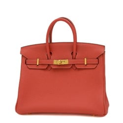 Hermes Birkin 25 Handbag Togo Rouge Pivoine T Stamp