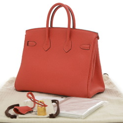 Hermes Birkin 25 Handbag Togo Rouge Pivoine T Stamp