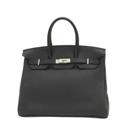 Hermes Birkin 35 Handbag Togo Black W Engraved