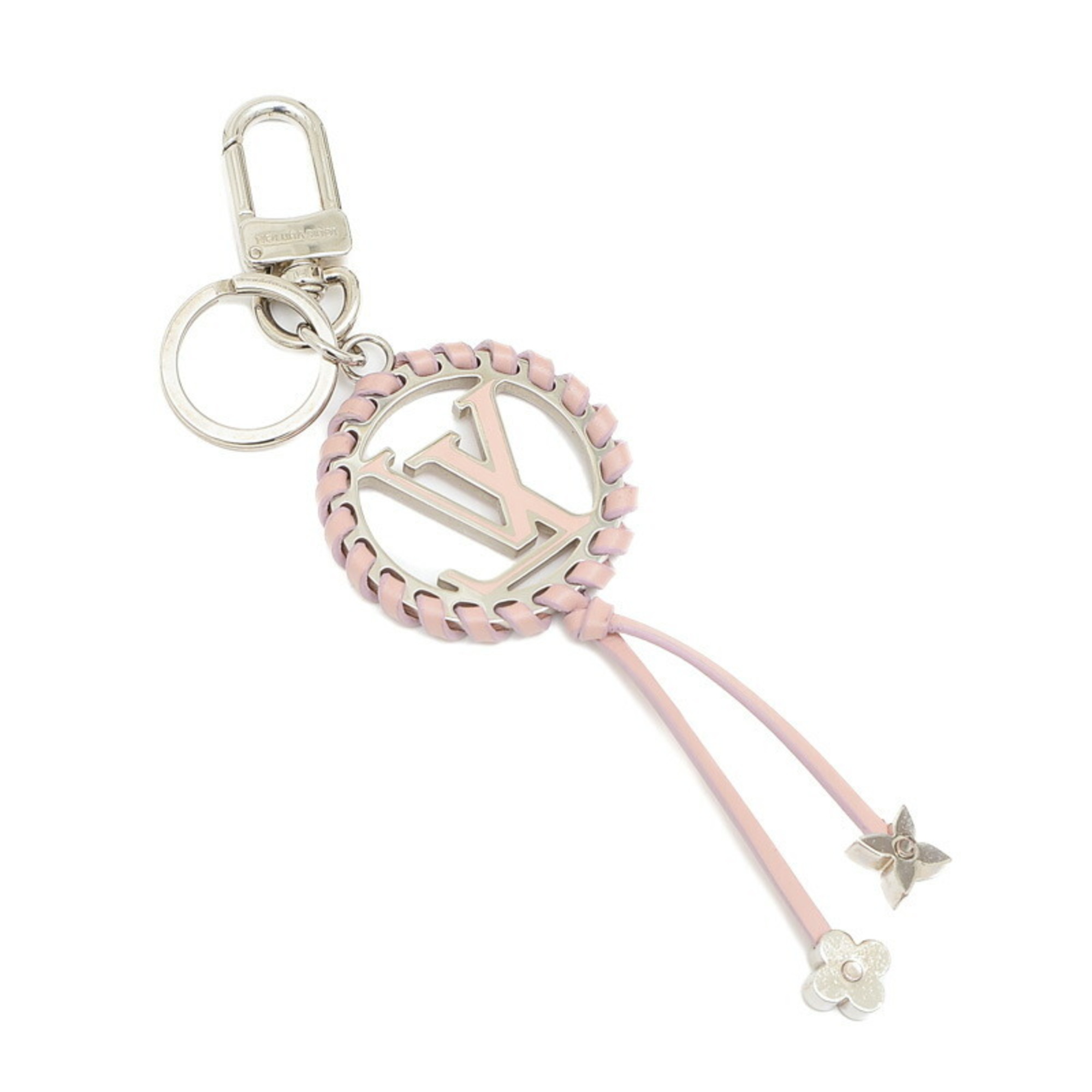 Louis Vuitton Porte Cle Berry LV Circle Bag Charm Keychain Pink M63081