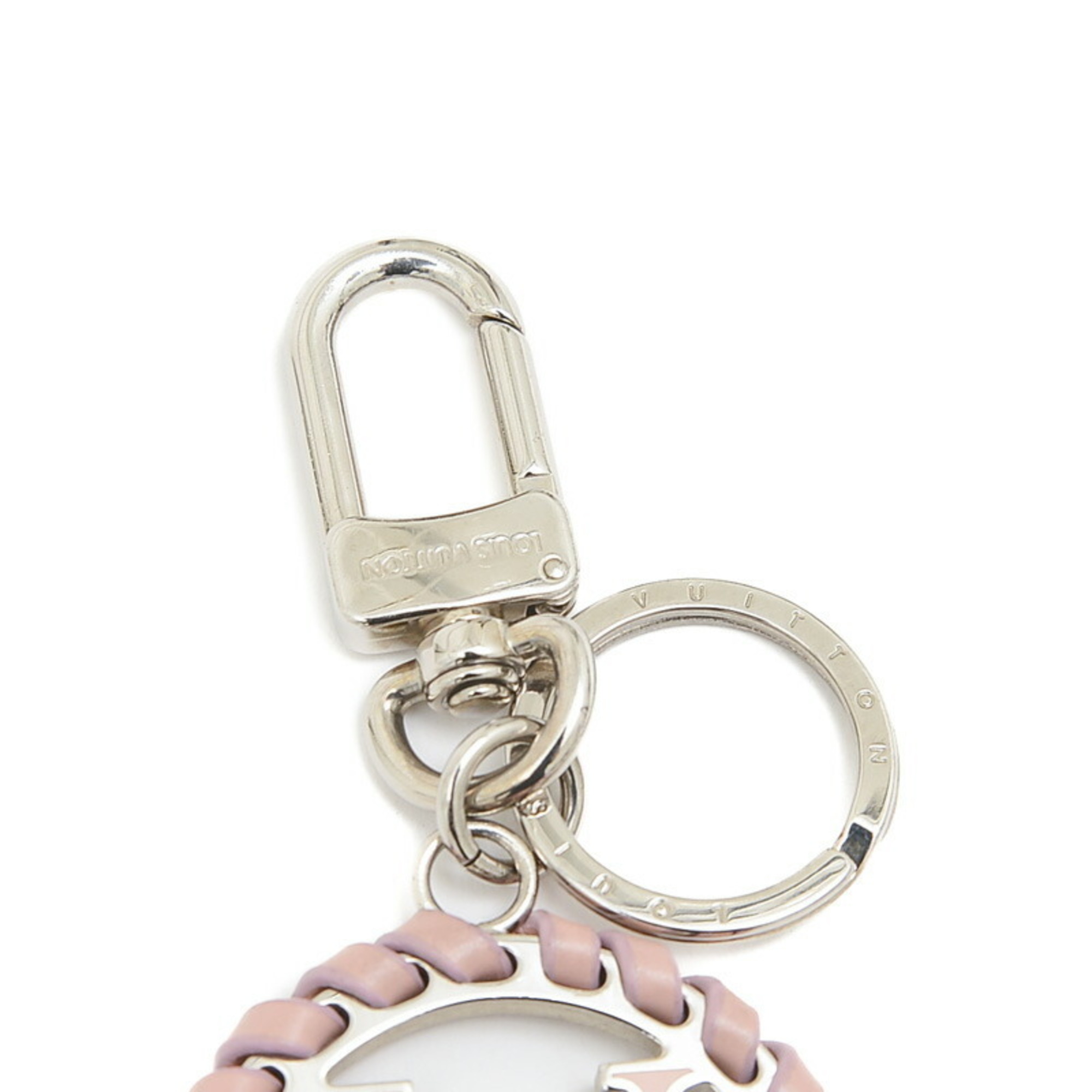 Louis Vuitton Porte Cle Berry LV Circle Bag Charm Keychain Pink M63081