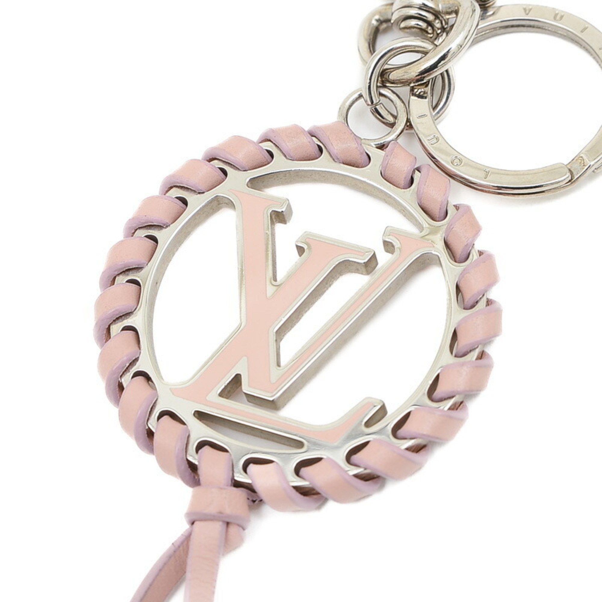 Louis Vuitton Porte Cle Berry LV Circle Bag Charm Keychain Pink M63081