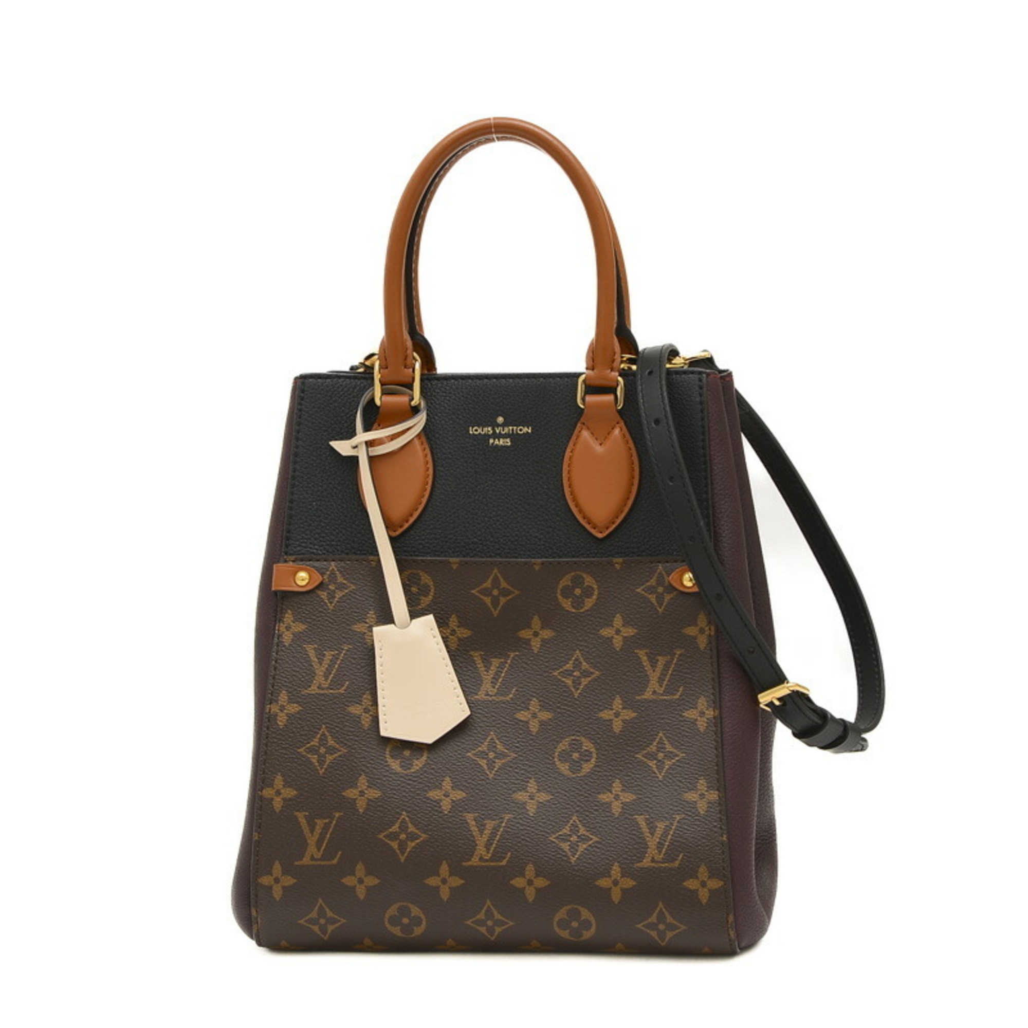 Louis Vuitton Monogram Fold Tote MM 2Way Bag M45409