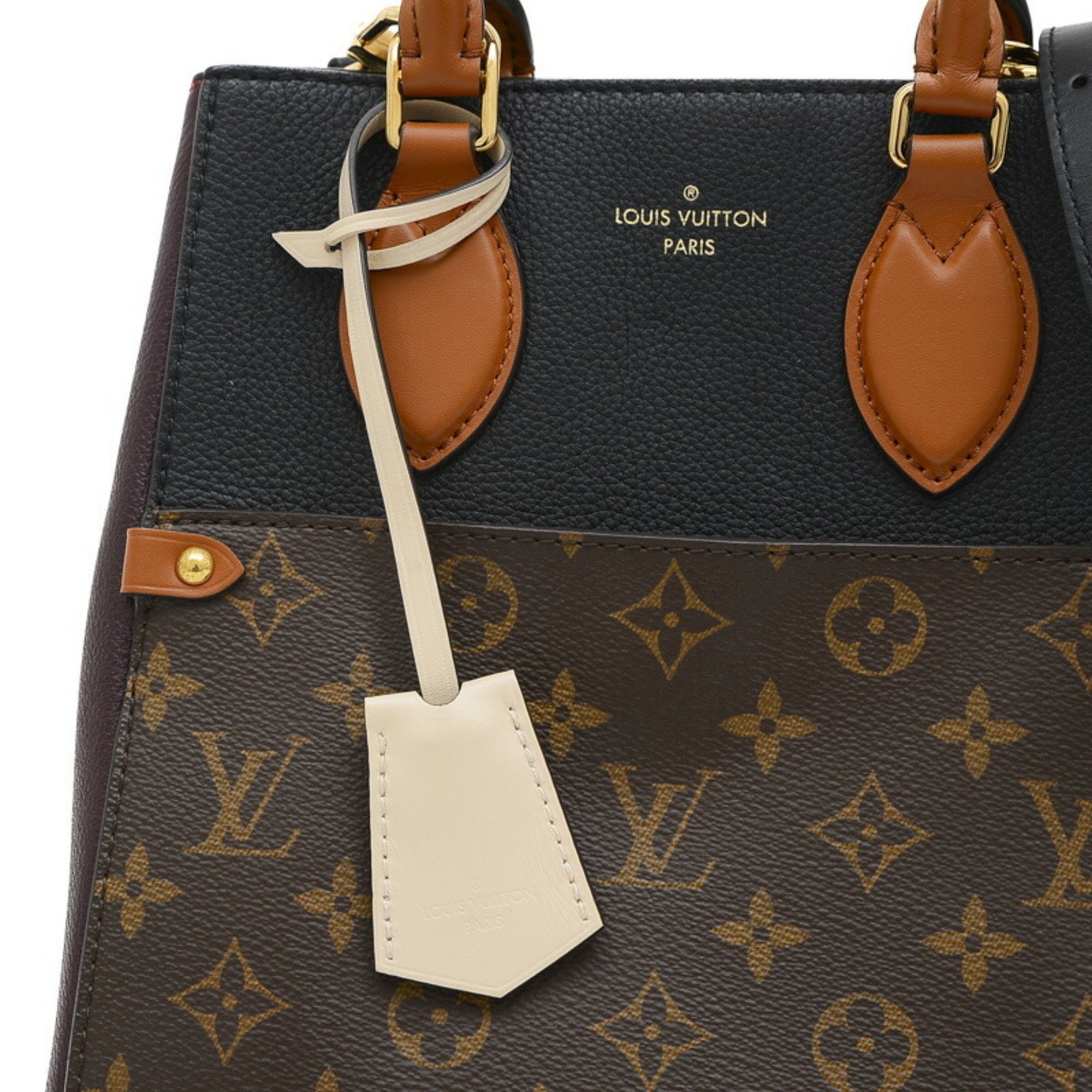 Louis Vuitton Monogram Fold Tote MM 2Way Bag M45409