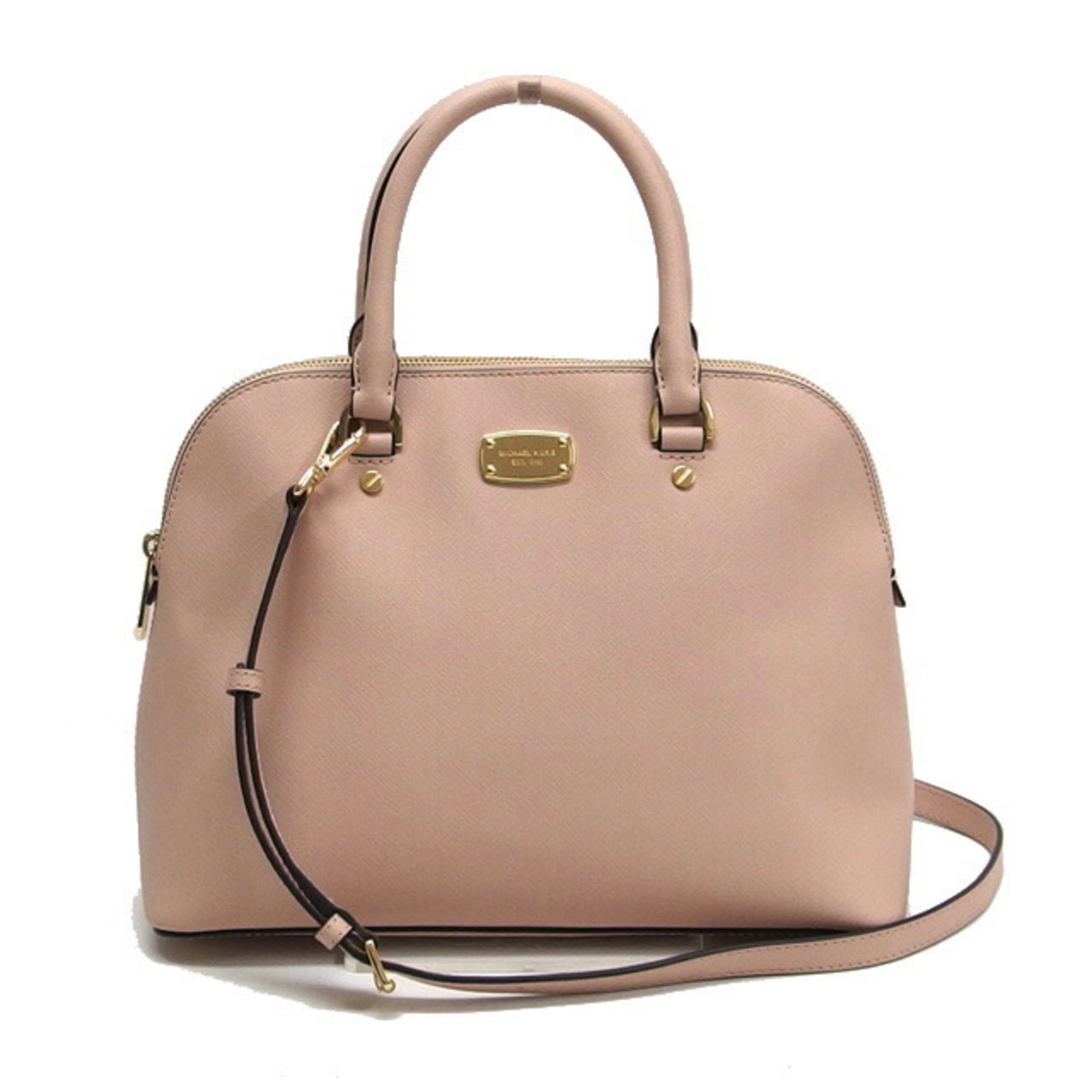 Michael Kors embossed leather handbag in light pink