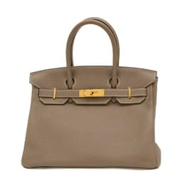 Hermes Birkin 30 Handbag Togo Etoupe Y Stamp