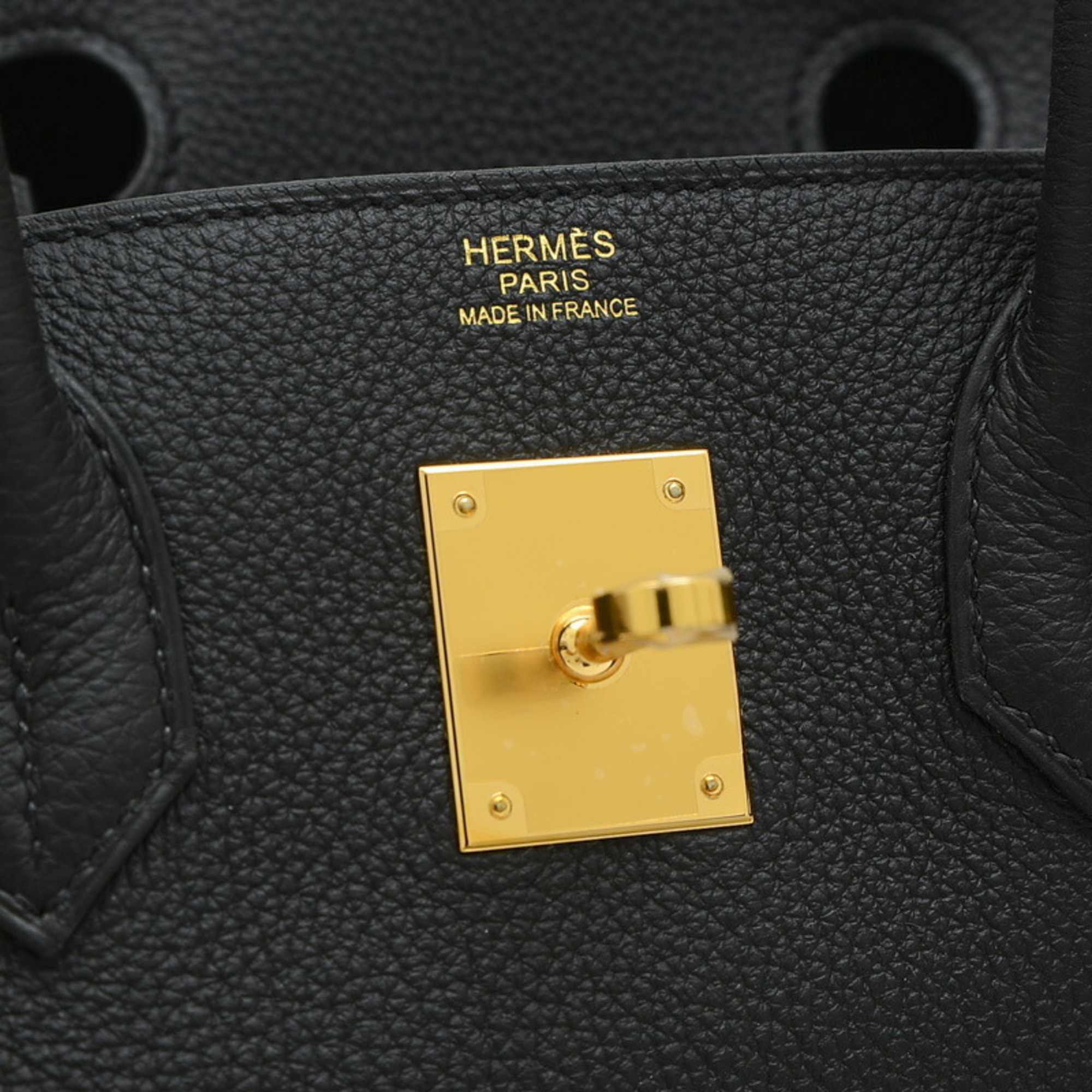 Hermes Birkin 30 Handbag Togo Black W Engraved