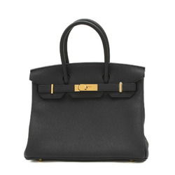 Hermes Birkin 30 Handbag Togo Black W Engraved