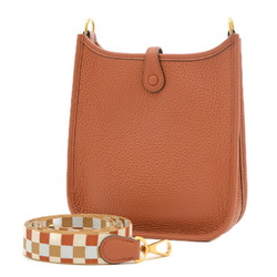 Hermes Evelyn TPM Shoulder Bag Maxiquadrille Cuivre B Stamp