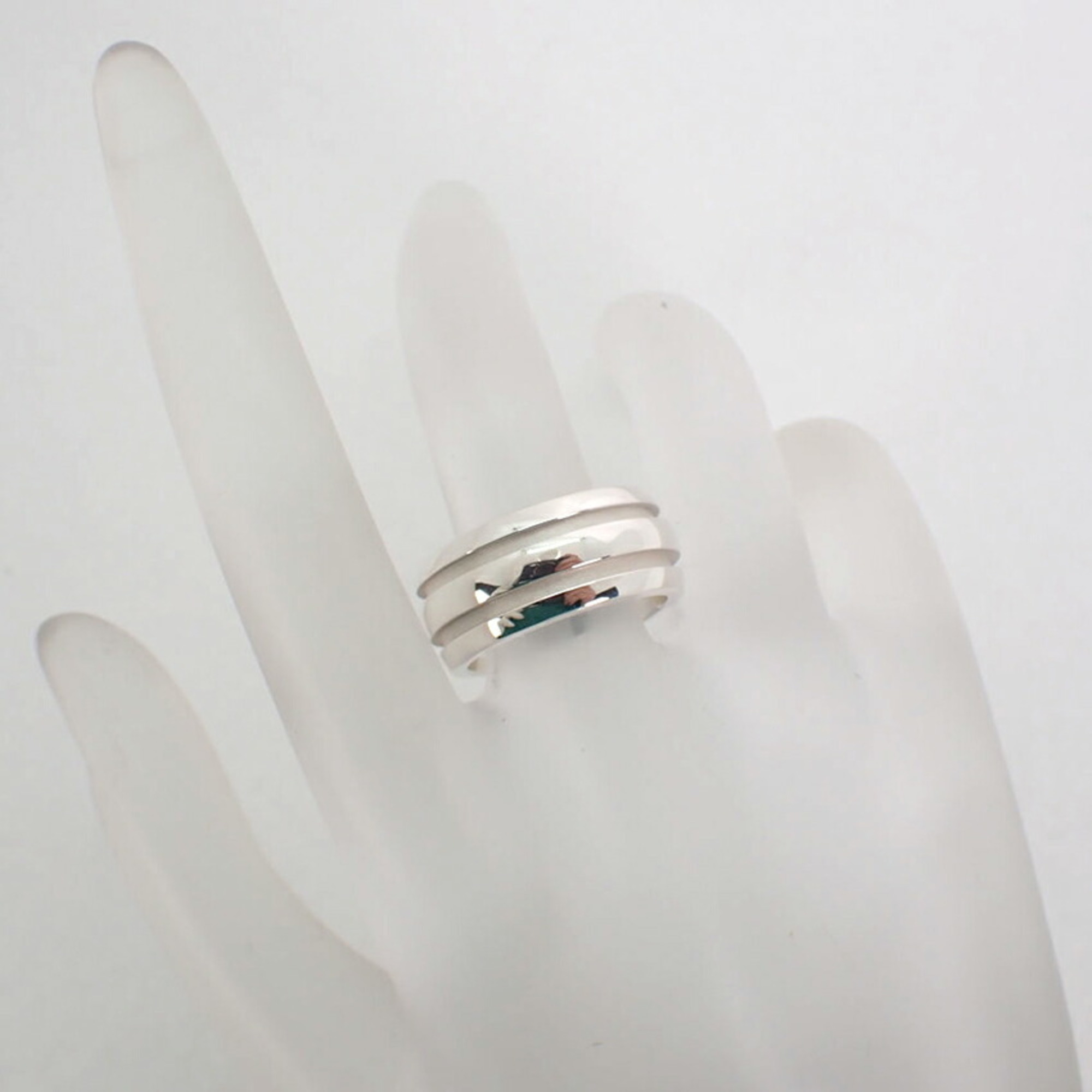 TIFFANY 925 Double Line Ring Size 12