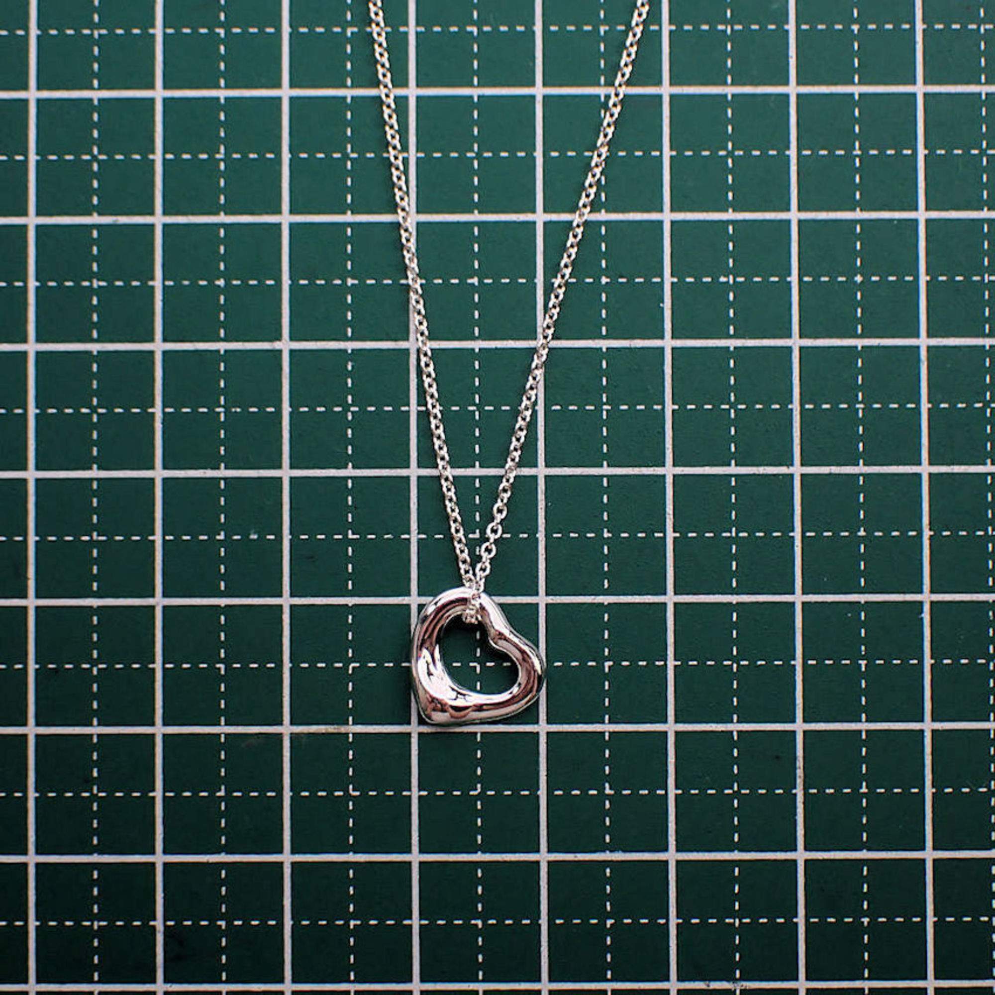 TIFFANY 925 heart pendant necklace