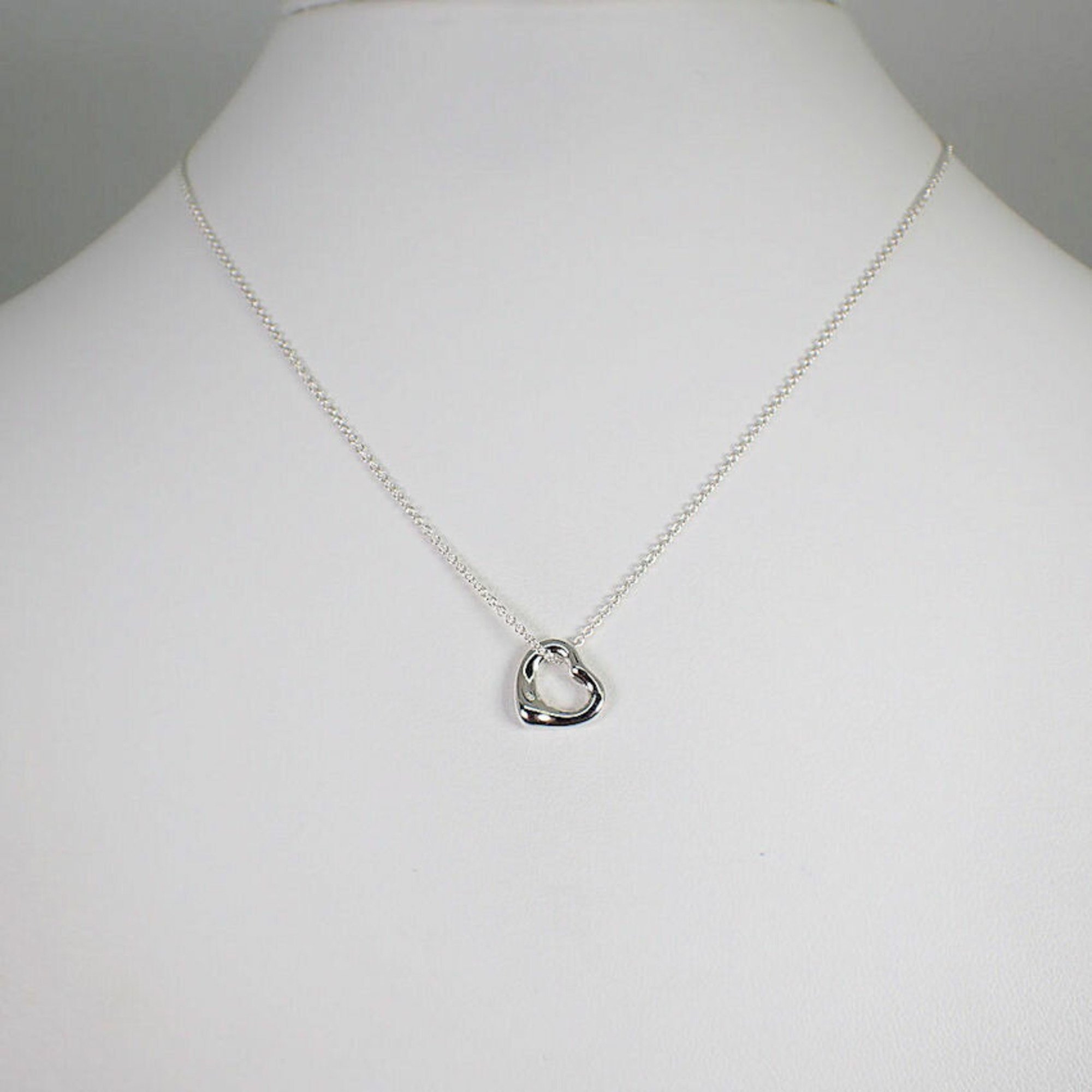 TIFFANY 925 heart pendant necklace