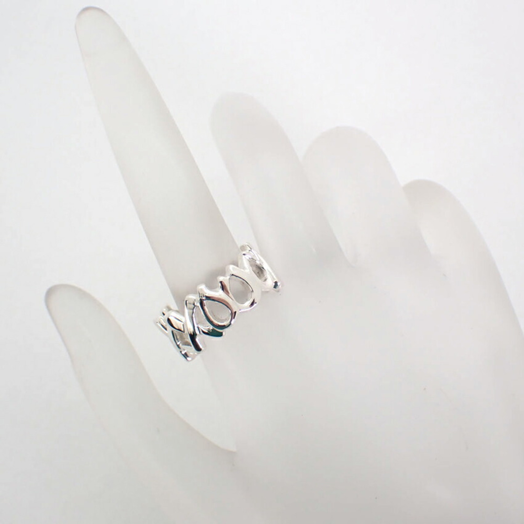 TIFFANY 925 Paloma Picasso Love & Kiss Band Ring Size 12.5