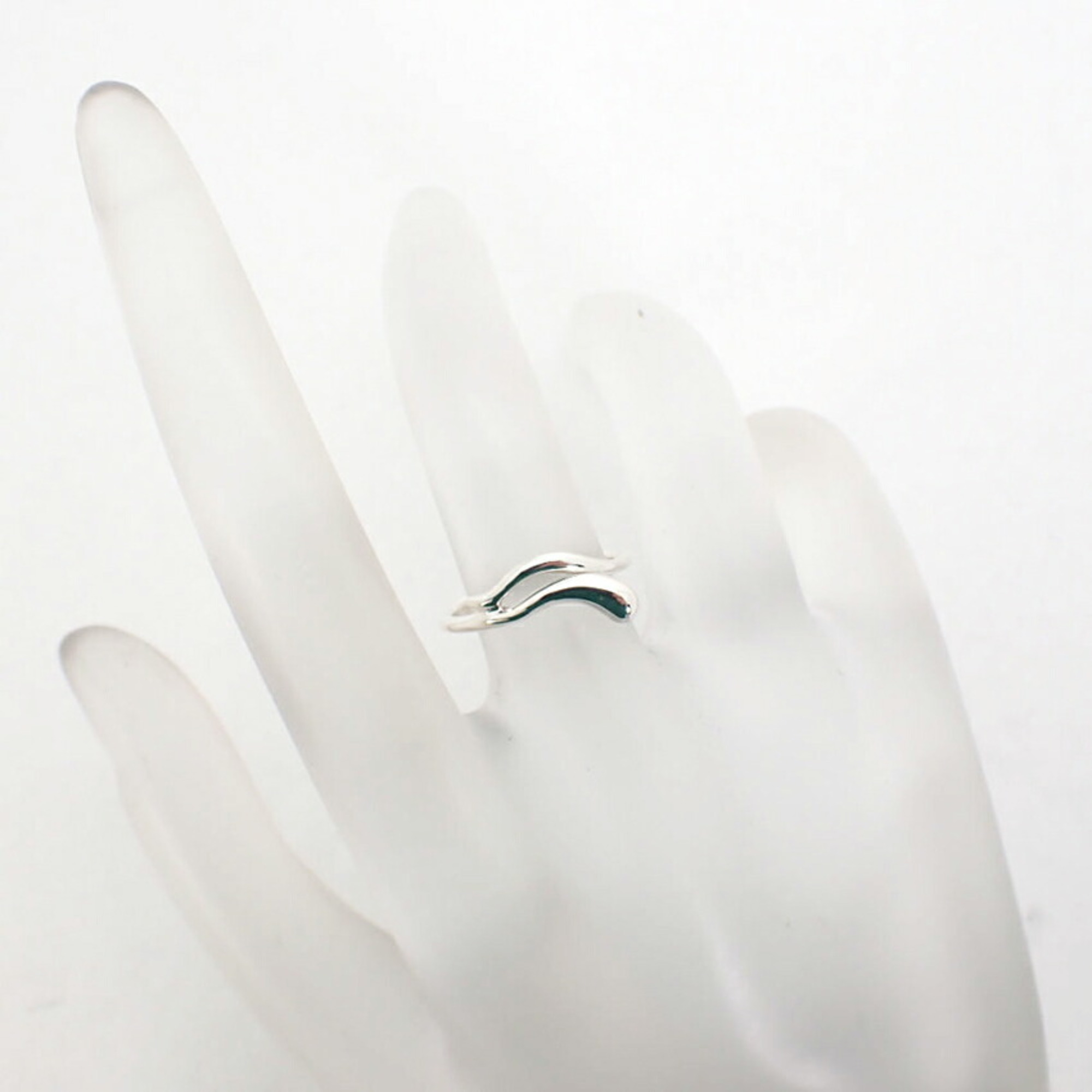 TIFFANY 925 Freeform Teardrop Ring Size 5