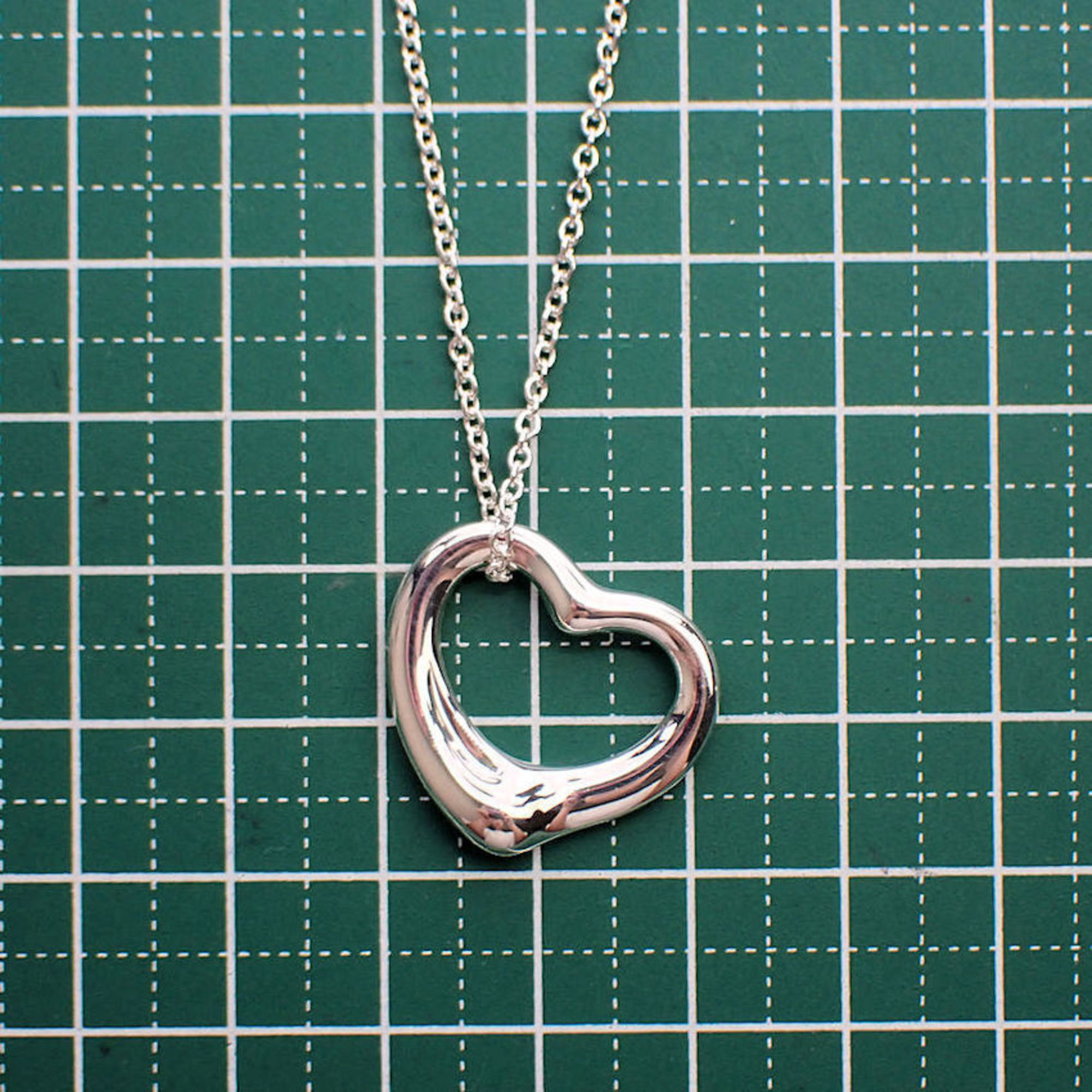 TIFFANY 925 heart pendant necklace