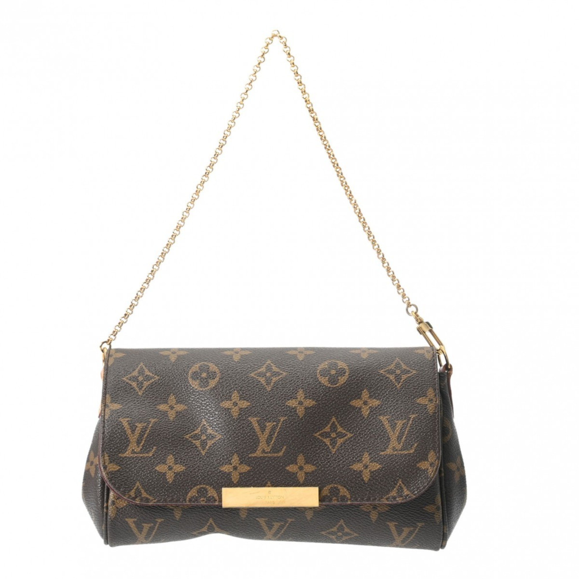 LOUIS VUITTON Louis Vuitton Monogram Favorite PM Brown M40717 Women's Canvas Shoulder Bag