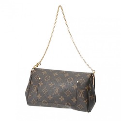 LOUIS VUITTON Louis Vuitton Monogram Favorite PM Brown M40717 Women's Canvas Shoulder Bag