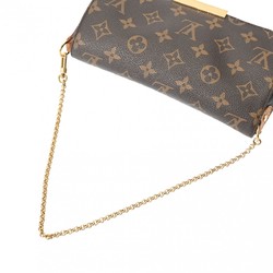 LOUIS VUITTON Louis Vuitton Monogram Favorite PM Brown M40717 Women's Canvas Shoulder Bag