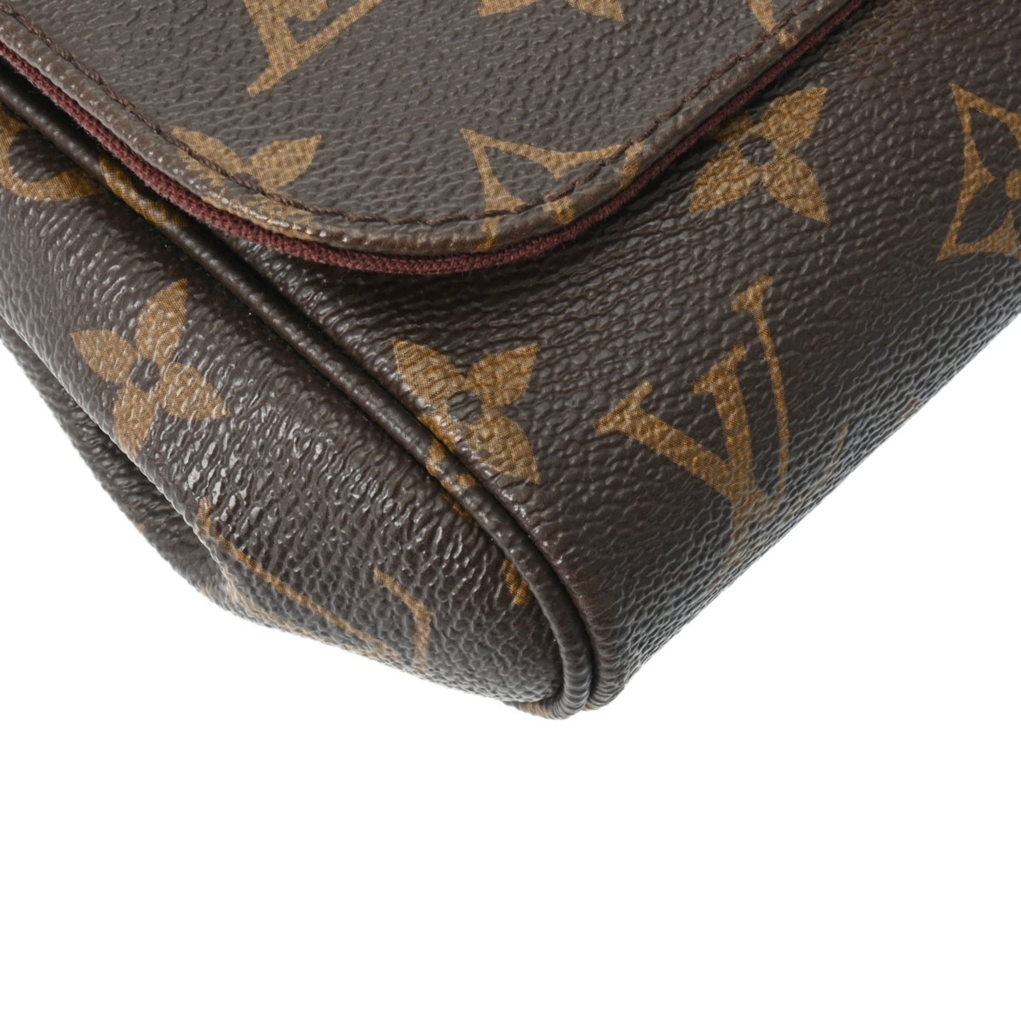 LOUIS VUITTON Louis Vuitton Monogram Favorite PM Brown M40717 Women's Canvas Shoulder Bag