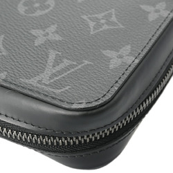 LOUIS VUITTON Louis Vuitton Monogram Eclipse Zippy XL Black/Gray M61698 Men's Canvas Long Wallet