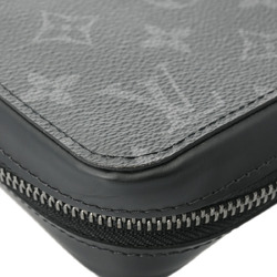 LOUIS VUITTON Louis Vuitton Monogram Eclipse Zippy XL Black/Gray M61698 Men's Canvas Long Wallet