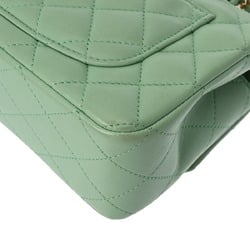 CHANEL Chanel Matelasse Flap Bag 20cm Mint Green AS2431 Women's Lambskin Shoulder