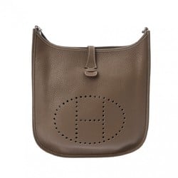 HERMES Evelyn 3 PM Etoupe Palladium hardware P stamp (around 2012) Unisex Taurillon shoulder bag