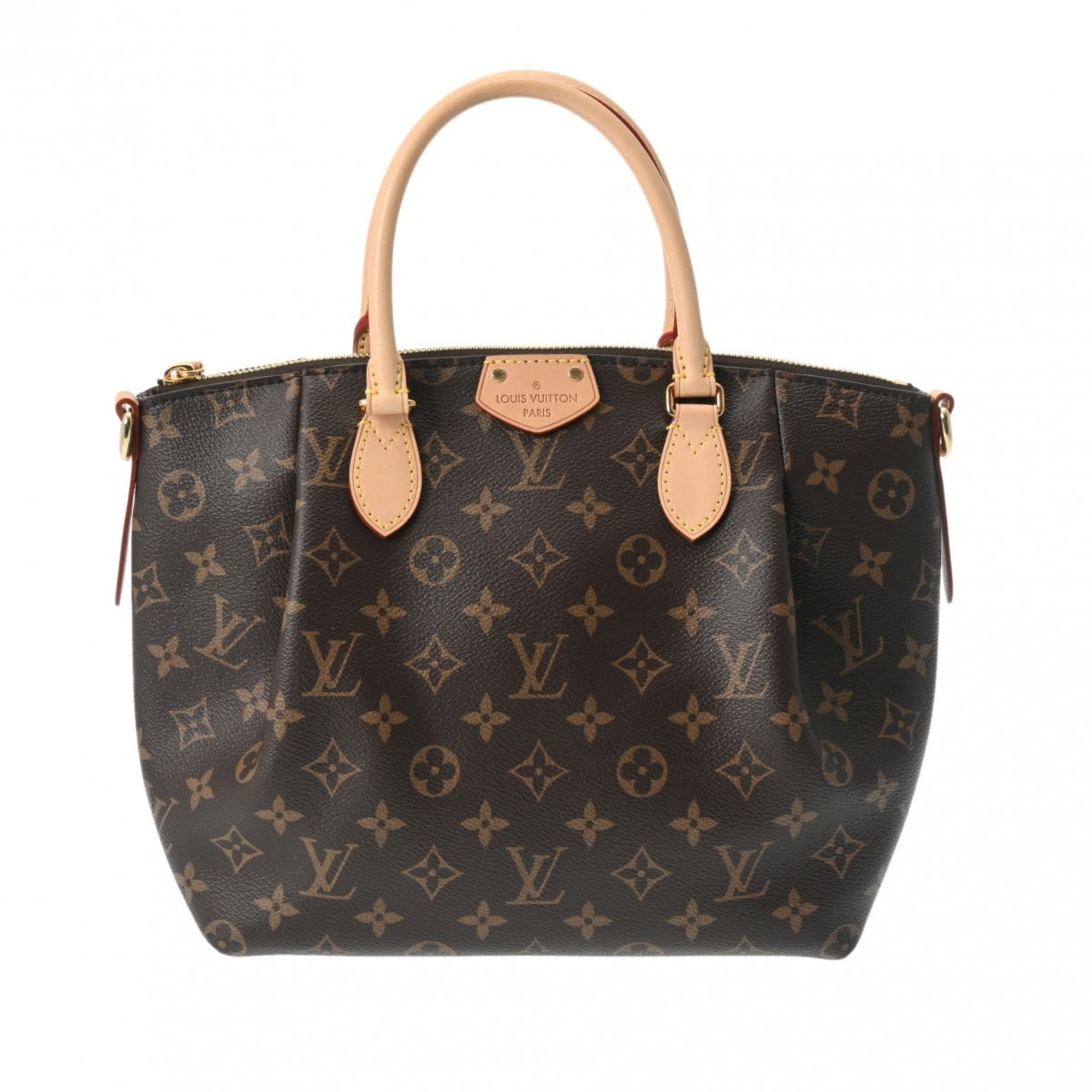 LOUIS VUITTON Louis Vuitton Monogram Turen PM Brown M48813 Women's Canvas Handbag