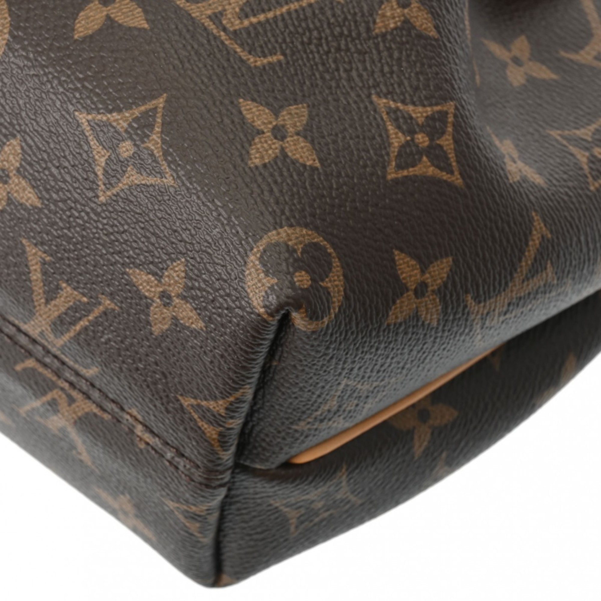 LOUIS VUITTON Louis Vuitton Monogram Turen PM Brown M48813 Women's Canvas Handbag